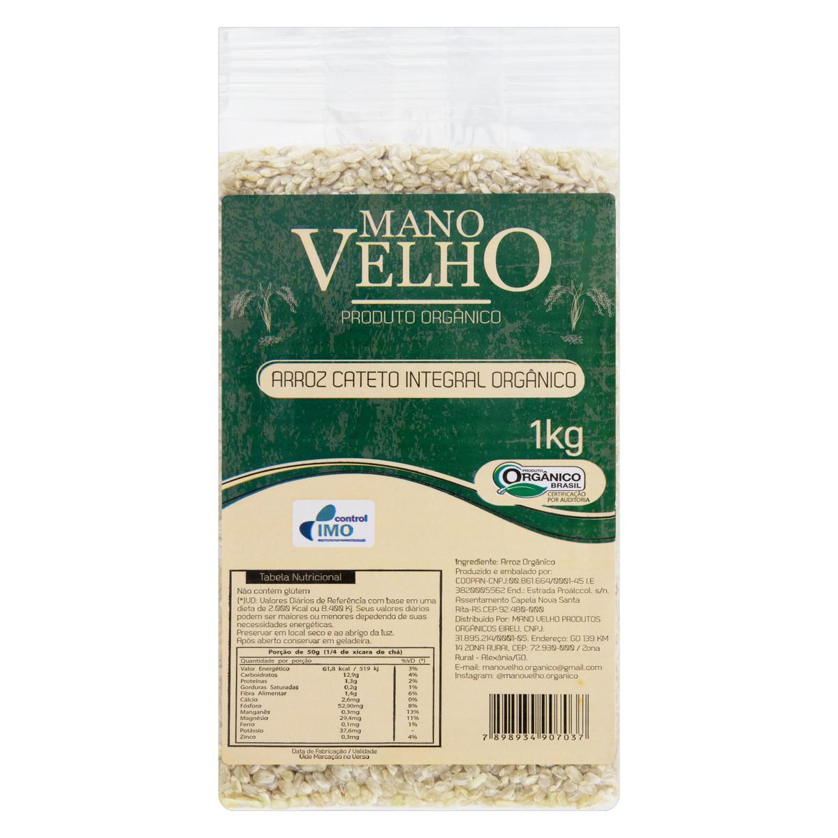 Arroz cateto integral - Mano velho