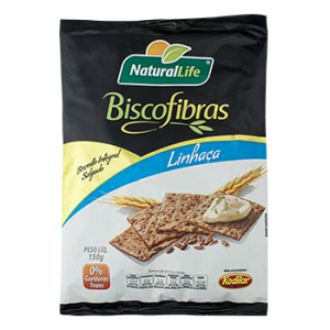 Biscoito com Fibras Linhaça - Natural life