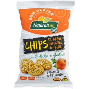 Chips Arroz Integral Milho Cebola e Salsa