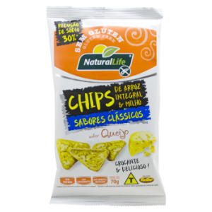 Chips Arroz Integral Milho Queijo - Natural life