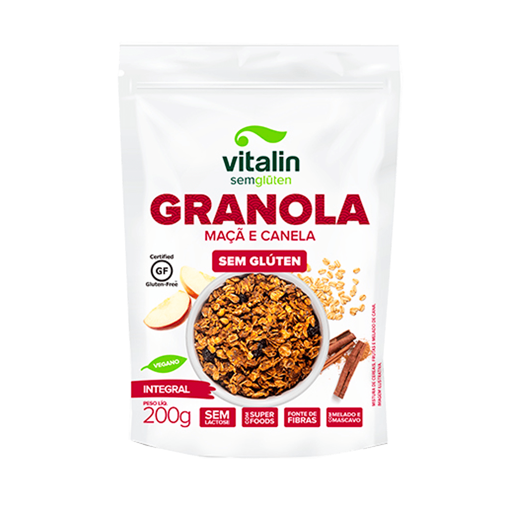 Granola Maçã e Canela - Vitalin
