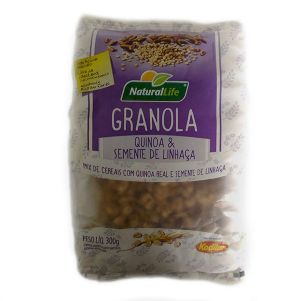 Granola Quinoa Linhaça - Natural life