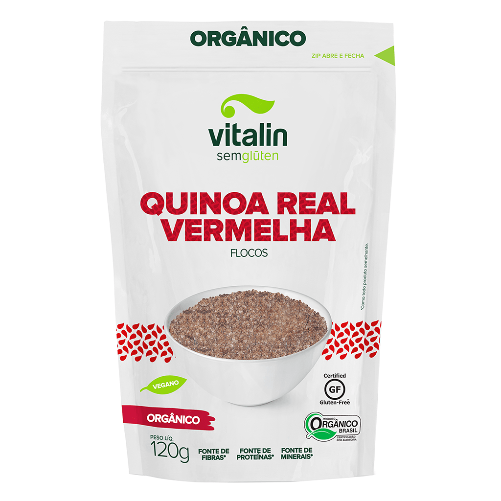 Quinoa Real Vermelha flocos - Vitalin