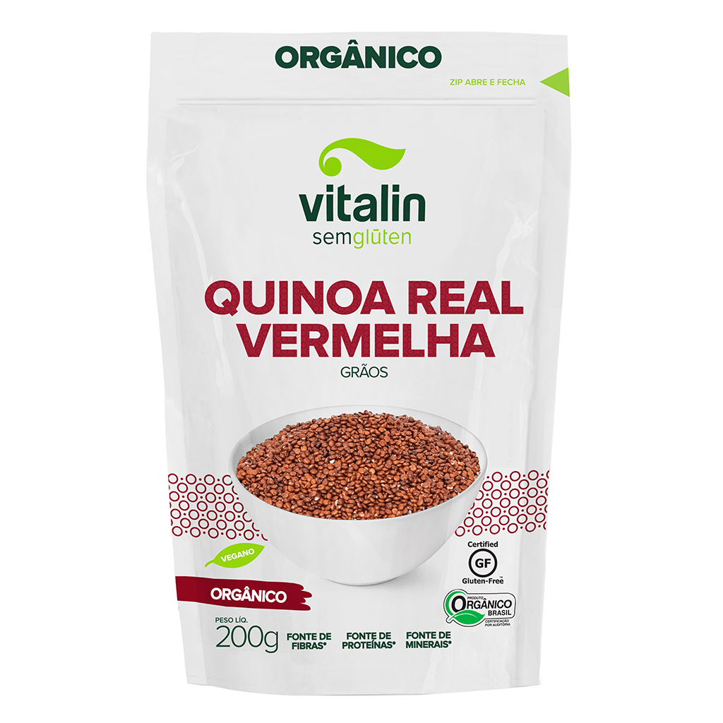 Quinoa Real Vermelha Grãos - Vitalin