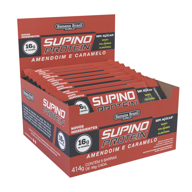 Supino protein amendoim caramelo - Banana Brasil